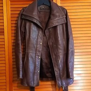 Marc New York Brown Leather Jacket